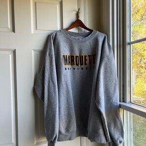 Gray Marquette University Men's Sweater